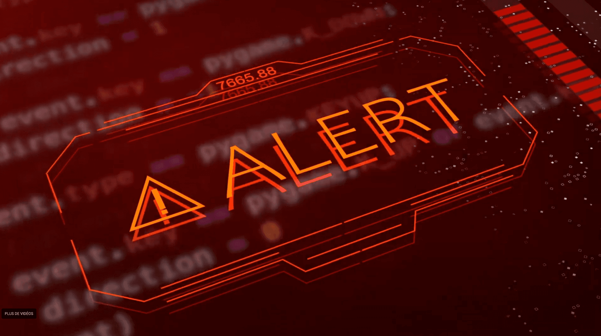 Cyber alert — operational disruption illustration